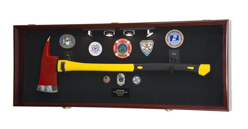 Firefighter Fireman Axe Display Case Cabinet - sfDisplay.com