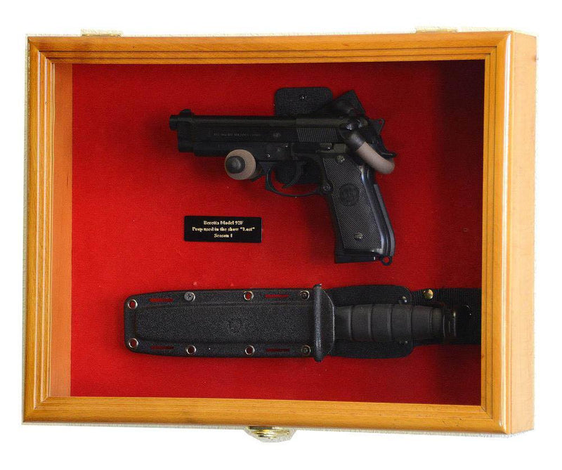 Large/Double Pistol Handgun Display Case Cabinet - sfDisplay.com