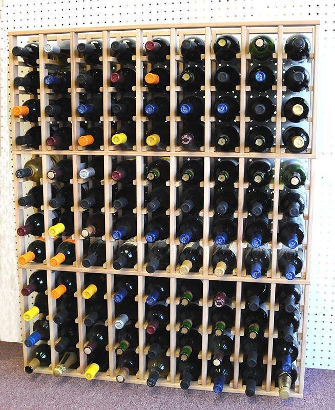 Designer Collections 180-Bottle 9-Column 20-Row Wine Storage Rack - sfDisplay.com